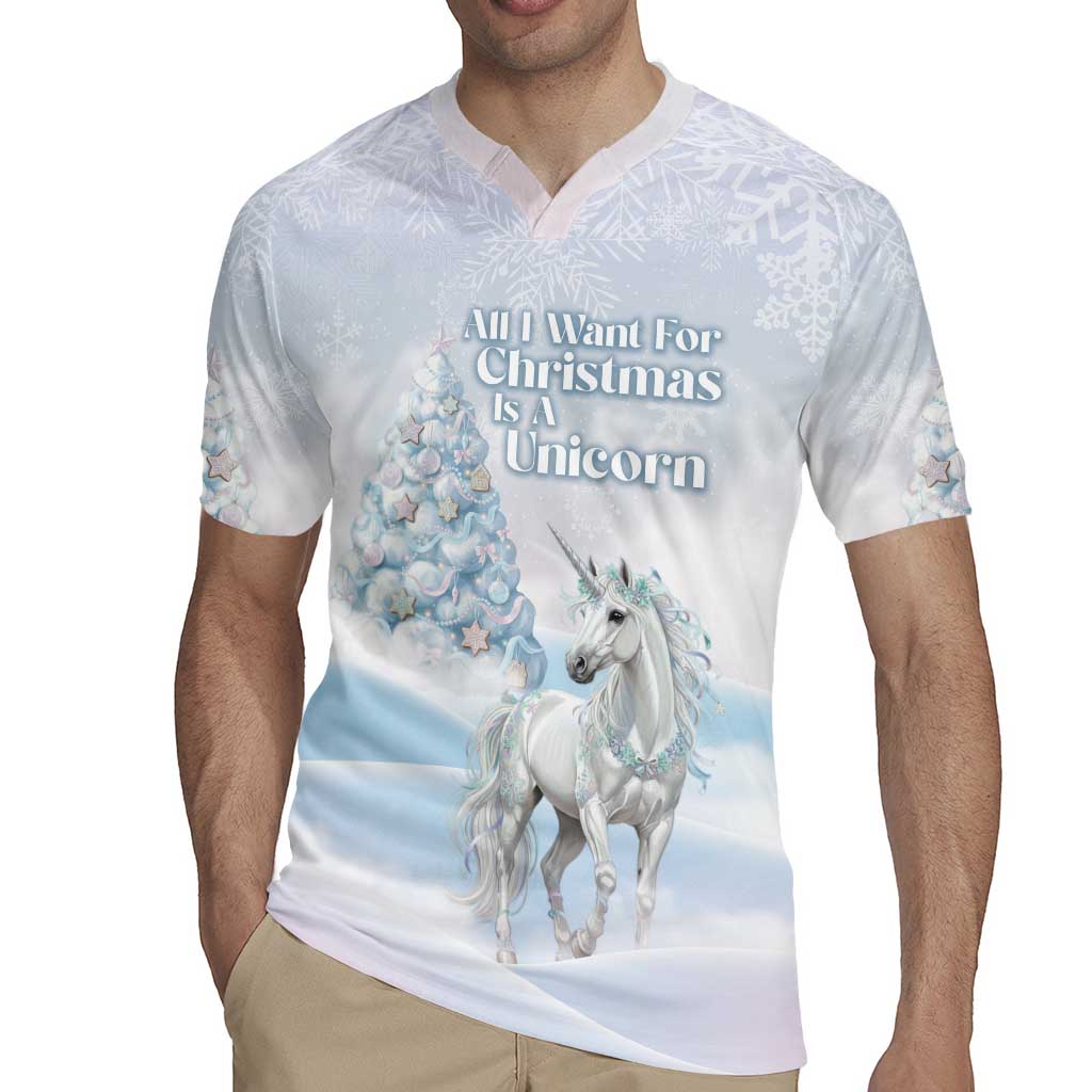 Magical Christmas Rugby Jersey Unicorn With Cotton Candy Xmas Tree - Wonder Print Shop