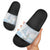 Magical Christmas Slide Sandals Unicorn With Cotton Candy Xmas Tree - Wonder Print Shop