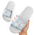Magical Christmas Slide Sandals Unicorn With Cotton Candy Xmas Tree - Wonder Print Shop