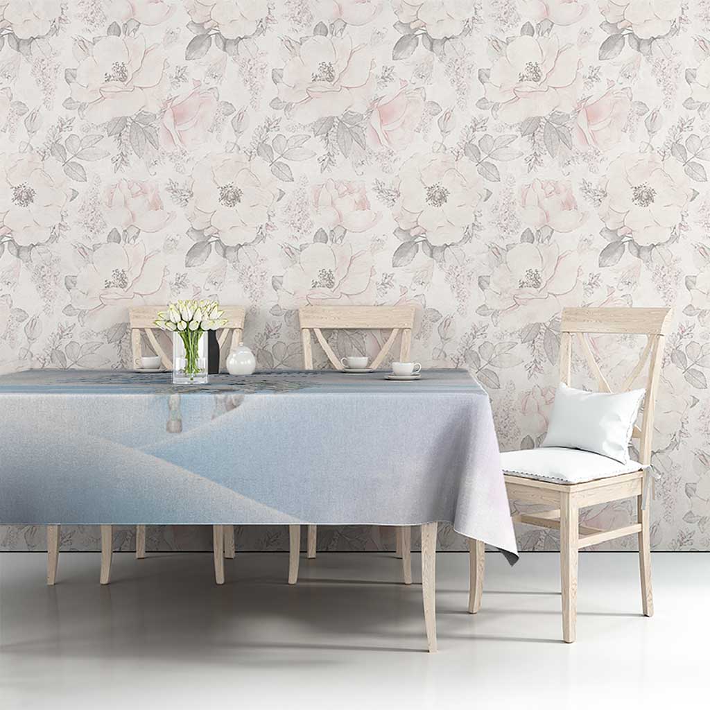 Magical Christmas Tablecloth Unicorn With Cotton Candy Xmas Tree - Wonder Print Shop