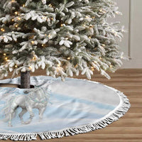 Magical Christmas Tree Skirt Unicorn With Cotton Candy Xmas Tree - Wonder Print Shop