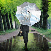 Magical Christmas Umbrella Unicorn With Cotton Candy Xmas Tree - Wonder Print Shop