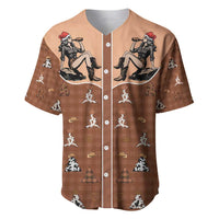 Western Yoke Baseball Jersey Cowgirl Drinking Wine Christmas - Wonder Print Shop