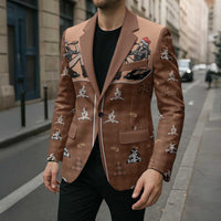 Western Yoke Blazer Cowgirl Drinking Wine Christmas - Wonder Print Shop