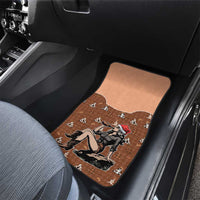 Western Yoke Car Mats Cowgirl Drinking Wine Christmas - Wonder Print Shop