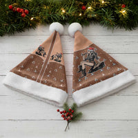 Western Yoke Christmas Santa Hat Cowgirl Drinking Wine Christmas - Wonder Print Shop