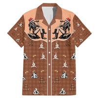 Western Yoke Family Matching Mermaid Dress and Hawaiian Shirt Cowgirl Drinking Wine Christmas - Wonder Print Shop