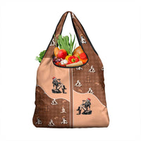 Western Yoke Grocery Bag Cowgirl Drinking Wine Christmas - Wonder Print Shop