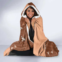 Western Yoke Hooded Blanket Cowgirl Drinking Wine Christmas - Wonder Print Shop