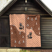 Western Yoke Quilt Cowgirl Drinking Wine Christmas - Wonder Print Shop