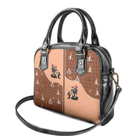 Western Yoke Shoulder Handbag Cowgirl Drinking Wine Christmas - Wonder Print Shop