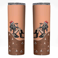 Western Yoke Skinny Tumbler Cowgirl Drinking Wine Christmas - Wonder Print Shop