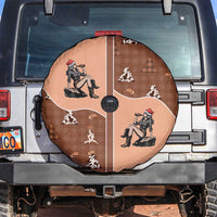 Western Yoke Spare Tire Cover Cowgirl Drinking Wine Christmas - Wonder Print Shop