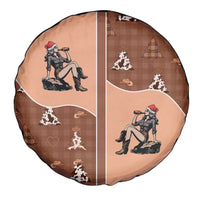 Western Yoke Spare Tire Cover Cowgirl Drinking Wine Christmas - Wonder Print Shop