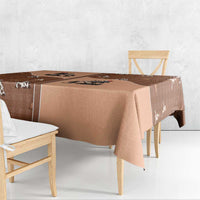 Western Yoke Tablecloth Cowgirl Drinking Wine Christmas - Wonder Print Shop