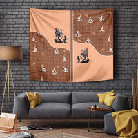 Western Yoke Tapestry Cowgirl Drinking Wine Christmas - Wonder Print Shop