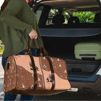 Western Yoke Travel Bag Cowgirl Drinking Wine Christmas - Wonder Print Shop