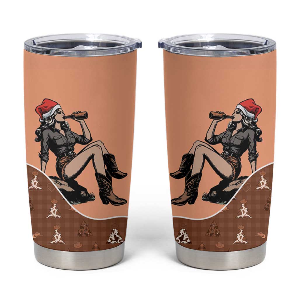 Western Yoke Tumbler Cup Cowgirl Drinking Wine Christmas - Wonder Print Shop
