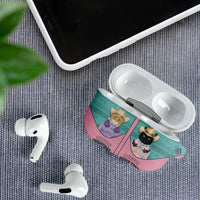 Western Yoke AirPods Case Meowdy Christmas And A Meow Year - Wonder Print Shop
