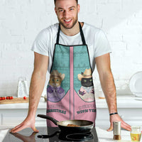 Western Yoke Apron Meowdy Christmas And A Meow Year - Wonder Print Shop