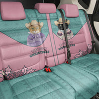 Western Yoke Back Car Seat Cover Meowdy Christmas And A Meow Year - Wonder Print Shop