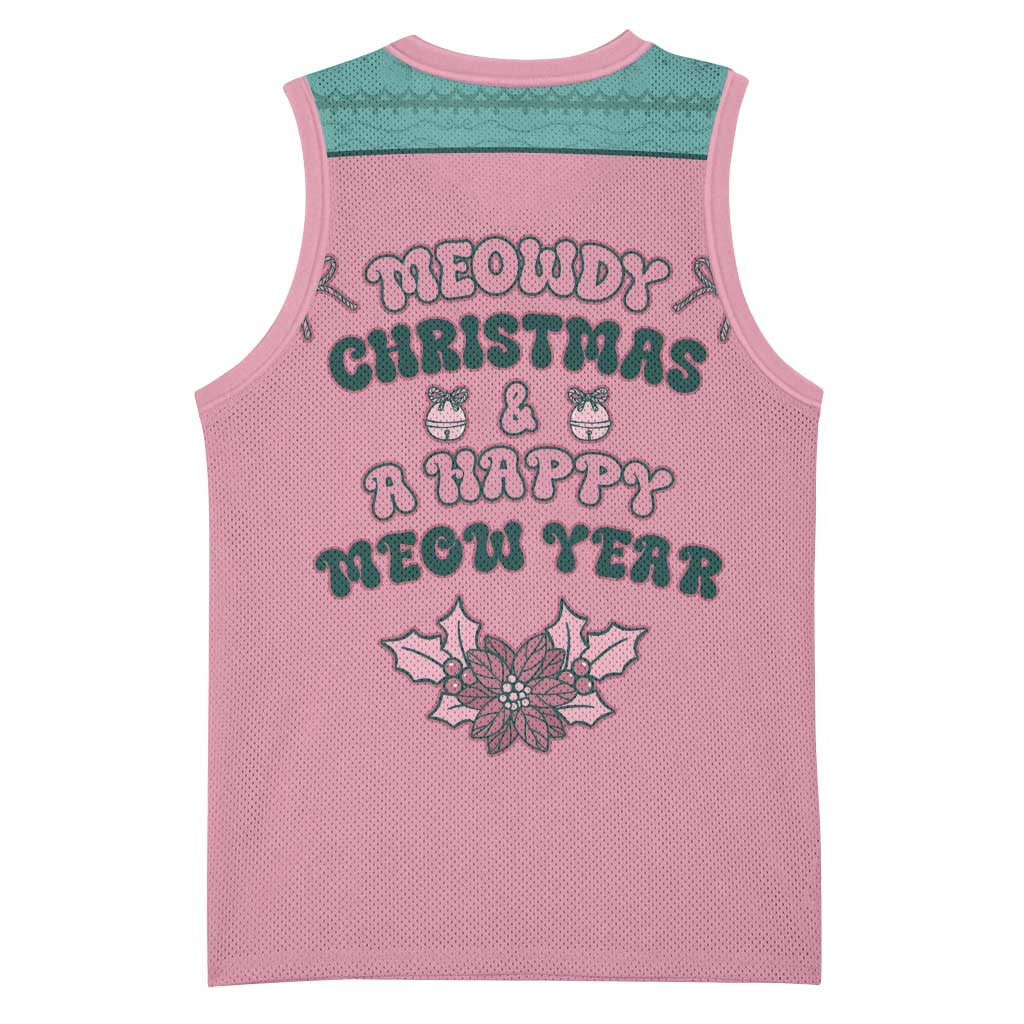 Western Yoke Basketball Jersey Meowdy Christmas And A Meow Year - Wonder Print Shop