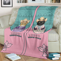 Western Yoke Blanket Meowdy Christmas And A Meow Year - Wonder Print Shop
