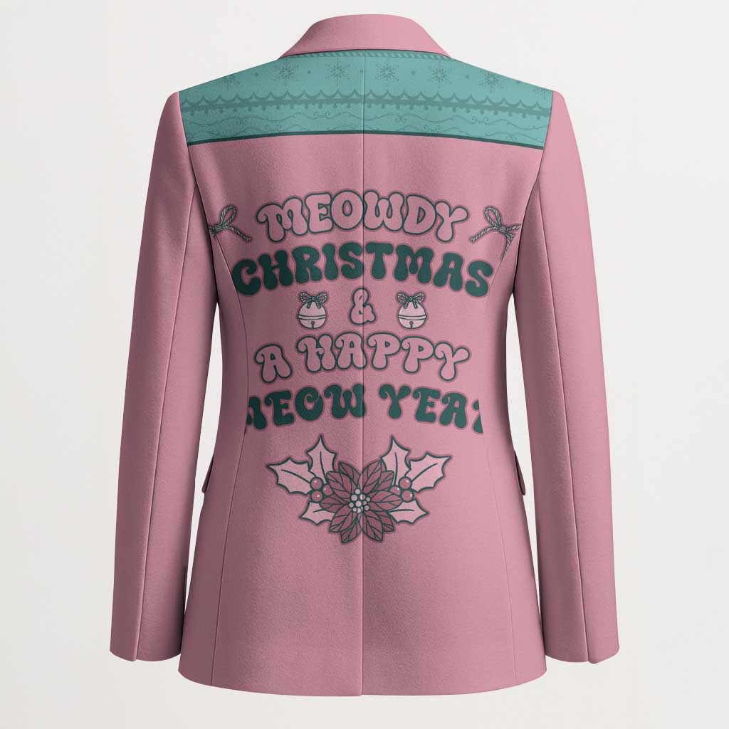 Western Yoke Blazer Meowdy Christmas And A Meow Year - Wonder Print Shop