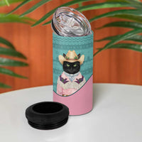 Western Yoke 4 in 1 Can Cooler Tumbler Meowdy Christmas And A Meow Year - Wonder Print Shop