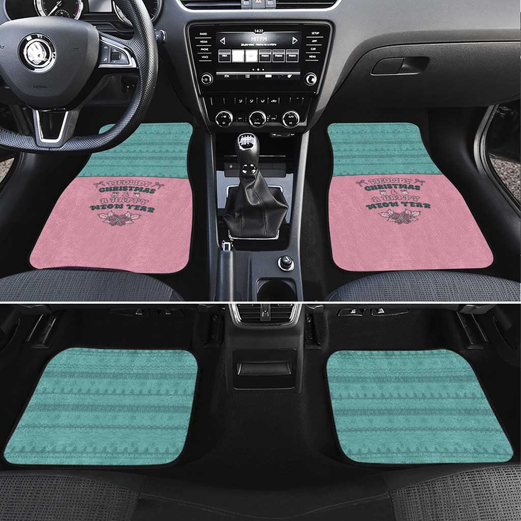 Western Yoke Car Mats Meowdy Christmas And A Meow Year - Wonder Print Shop