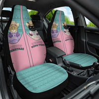 Western Yoke Car Seat Cover Meowdy Christmas And A Meow Year - Wonder Print Shop