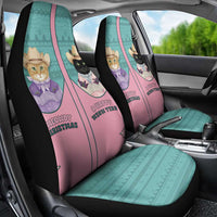 Western Yoke Car Seat Cover Meowdy Christmas And A Meow Year - Wonder Print Shop