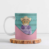 Western Yoke Ceramic Mug Meowdy Christmas And A Meow Year - Wonder Print Shop