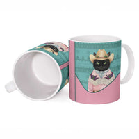 Western Yoke Ceramic Mug Meowdy Christmas And A Meow Year - Wonder Print Shop