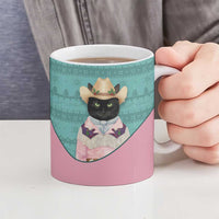 Western Yoke Ceramic Mug Meowdy Christmas And A Meow Year - Wonder Print Shop