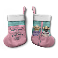Western Yoke Christmas Stocking Meowdy Christmas And A Meow Year - Wonder Print Shop