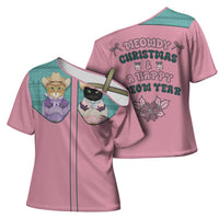 Western Yoke Cross Shoulder Shirt Meowdy Christmas And A Meow Year - Wonder Print Shop