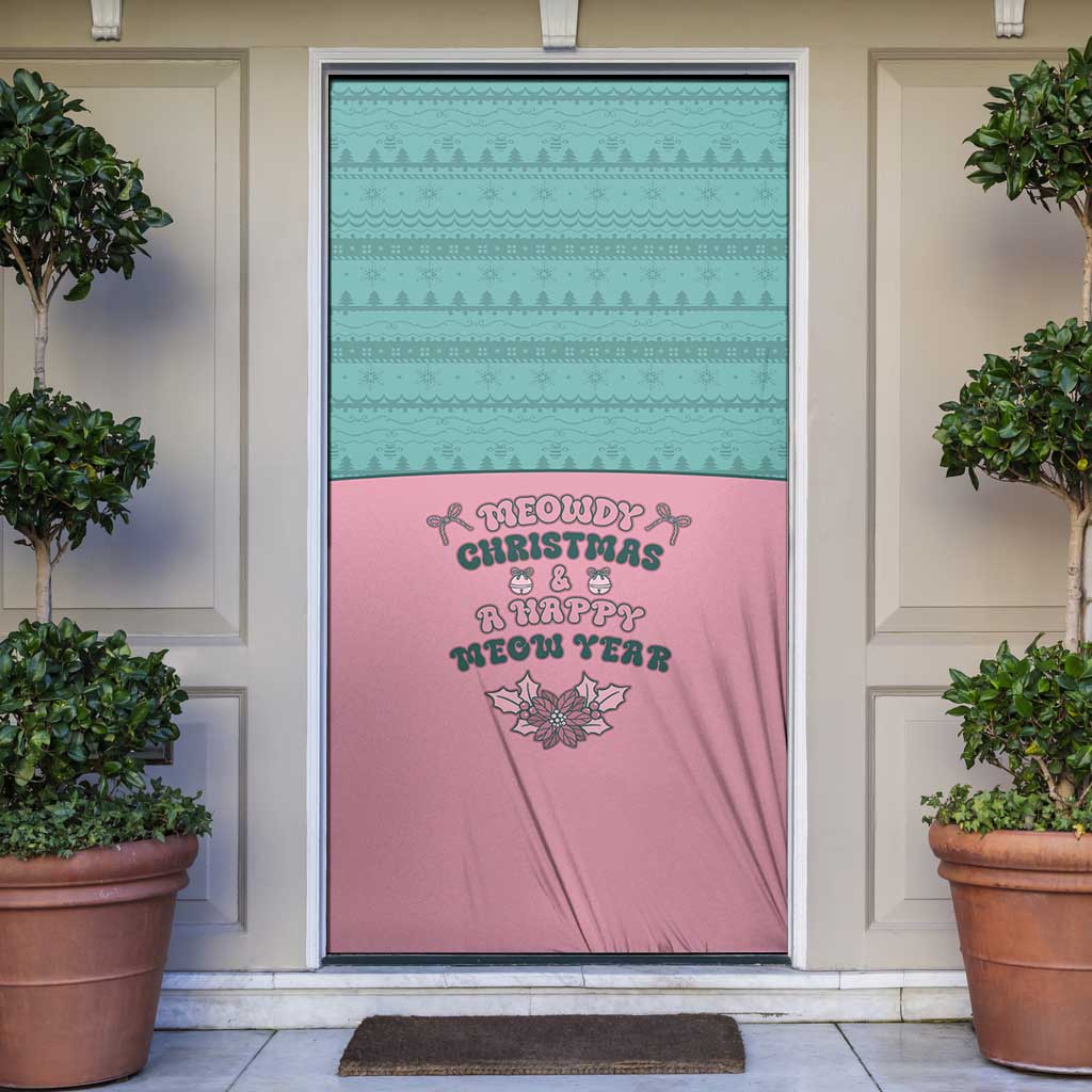 Western Yoke Door Cover Meowdy Christmas And A Meow Year - Wonder Print Shop
