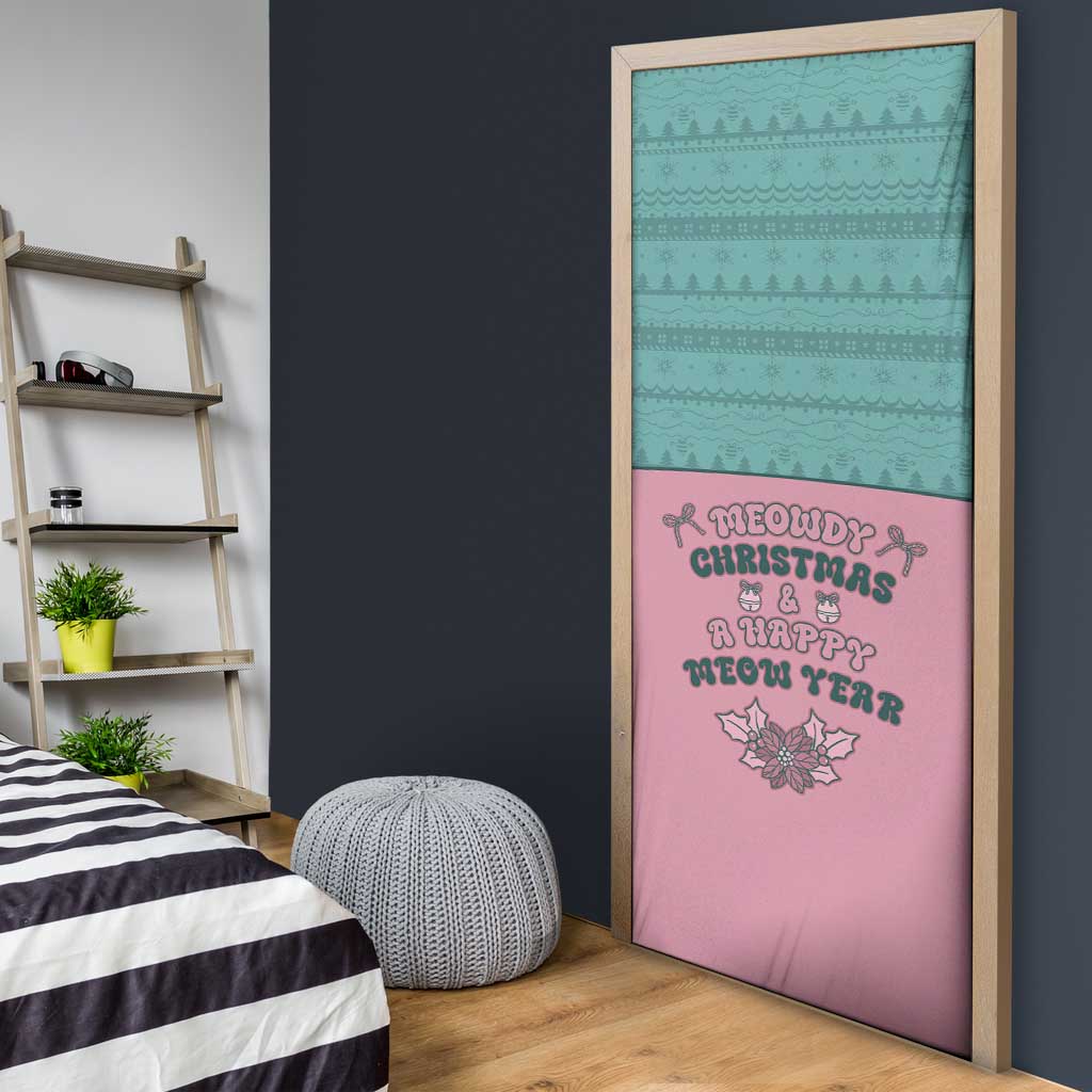 Western Yoke Door Cover Meowdy Christmas And A Meow Year - Wonder Print Shop