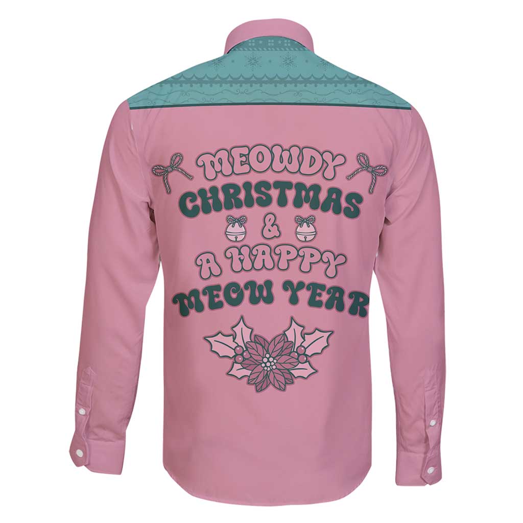 Western Yoke Family Matching Mermaid Dress and Hawaiian Shirt Meowdy Christmas And A Meow Year - Wonder Print Shop