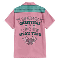 Western Yoke Family Matching Off The Shoulder Long Sleeve Dress and Hawaiian Shirt Meowdy Christmas And A Meow Year - Wonder Print Shop