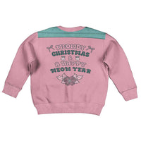 Western Yoke Kid Ugly Christmas Sweater Meowdy Christmas And A Meow Year - Wonder Print Shop