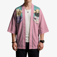 Western Yoke Kimono Meowdy Christmas And A Meow Year - Wonder Print Shop