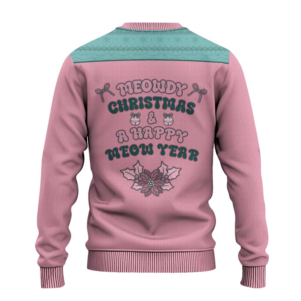 Western Yoke Ugly Christmas Sweater Meowdy Christmas And A Meow Year - Wonder Print Shop