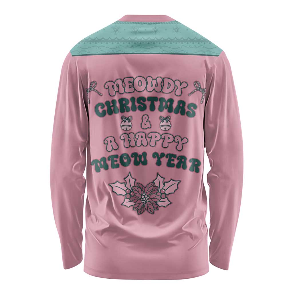 Western Yoke Long Sleeve Shirt Meowdy Christmas And A Meow Year - Wonder Print Shop