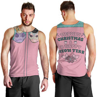 Western Yoke Men Tank Top Meowdy Christmas And A Meow Year - Wonder Print Shop