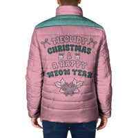 Western Yoke Padded Jacket Meowdy Christmas And A Meow Year - Wonder Print Shop