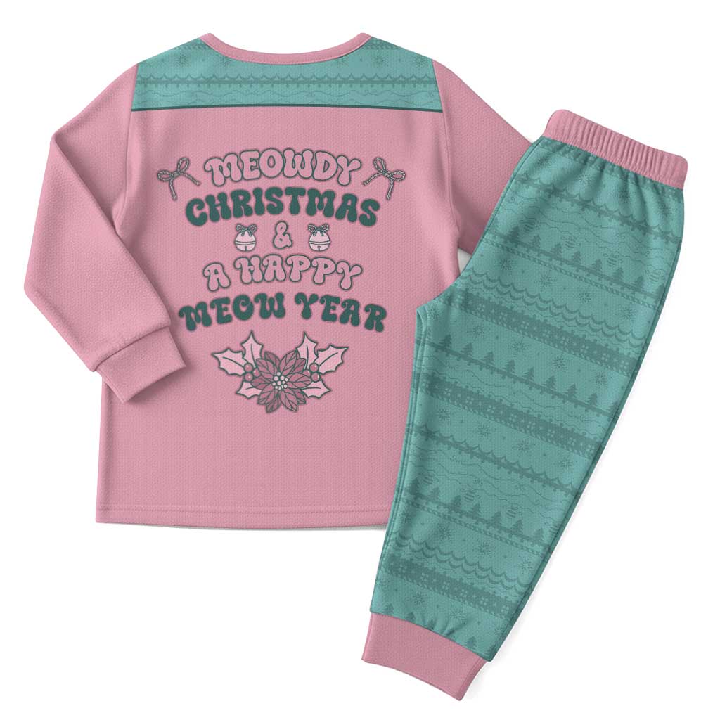 Western Yoke Christmas Pajama Set Meowdy Christmas And A Meow Year - Wonder Print Shop
