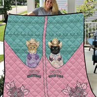 Western Yoke Quilt Meowdy Christmas And A Meow Year - Wonder Print Shop