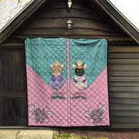 Western Yoke Quilt Meowdy Christmas And A Meow Year - Wonder Print Shop